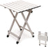 SUNNYFEEL Folding Camping Table, Lightweight Aluminum Portable Picnic Table 18.5x18.5x24.5 Inch for Outdoor Cooking