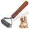 Flamia & Jabz Undercoat Rake for Dogs & Cats - Dematting Grooming Stripper Tool with 12 Blades