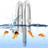 MiOYOOW Aquarium Inflow Outflow Pipe, 304 Stainless Steel Lily Water Pipe with Aluminum Alloy Clamp