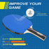 Ping Pong Paddles Set of 4, Premium Table Tennis Rackets, 3-Star Balls (8) with Paddle Case