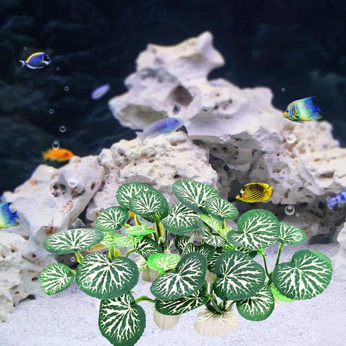 6PCS Betta Silk Plastic Plants - Aquarium Decorations for Fish Tank