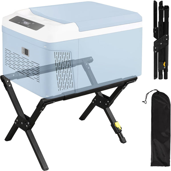 LIWSHWZ Folding Cooler Stand with Carry Bag, Adjustable Cooler Holder Leg, Portable Box Stand for Camping