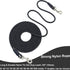 Tie Out Rope Dog Leash 8-50FT Heavy Duty Nylon Check Cord for Medium Large Dogs Indoor/Outdoor (Black, 3/8" x 20ft)