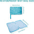 Generic Swimming Waterproof Embedded Towel Wet Dry Bag, Oxford Cloth Zipper Design Portable Wet Bag for Swimsuit