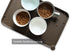 Hoki Found L Silicone Pet Food Mats Tray - Non-Slip Dog Cat Bowl Mats, Waterproof Feeding Mat - Coffee