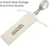 GADIEMKENSD Ultralight Outdoor Titanium Folding Spoon, Healthy Camping Scoop, 18g