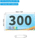201-300 Pack Reusable Multicolor Race Bib Numbers for Competitors