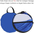 VGEBY 42Inch Wind Sail - Foldable Popup Board Paddle Downwind Sail Kit for Kayaks, Canoes, and Paddle Boards