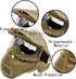 Tactical Mask Airsoft Masks for BB Hunting, Full Face Tactical Gear, Impact Resistant with Goggles for Outdoor