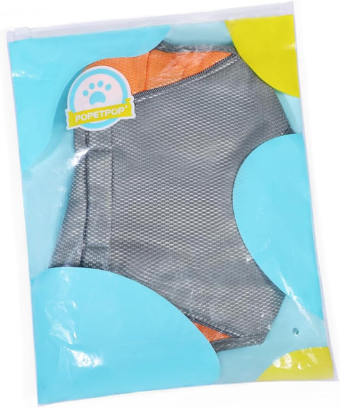 POPETPOP Dog Cooling Vest, Reflective Dog Cooling Coat with Adjustable Side Straps, Pet Cooler Jacket for Small, Medium