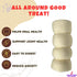Amazing Dog Treats, Beef Cheek Rolls, Mega Thick 5-6", 8 Pcs, Safe Rawhide Alternative for Power Chewers.