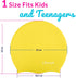 Limmys Kids Swimming Cap - 100% Silicone Swim Caps for Boys and Girls - Premium Quality, Comfortable Hats