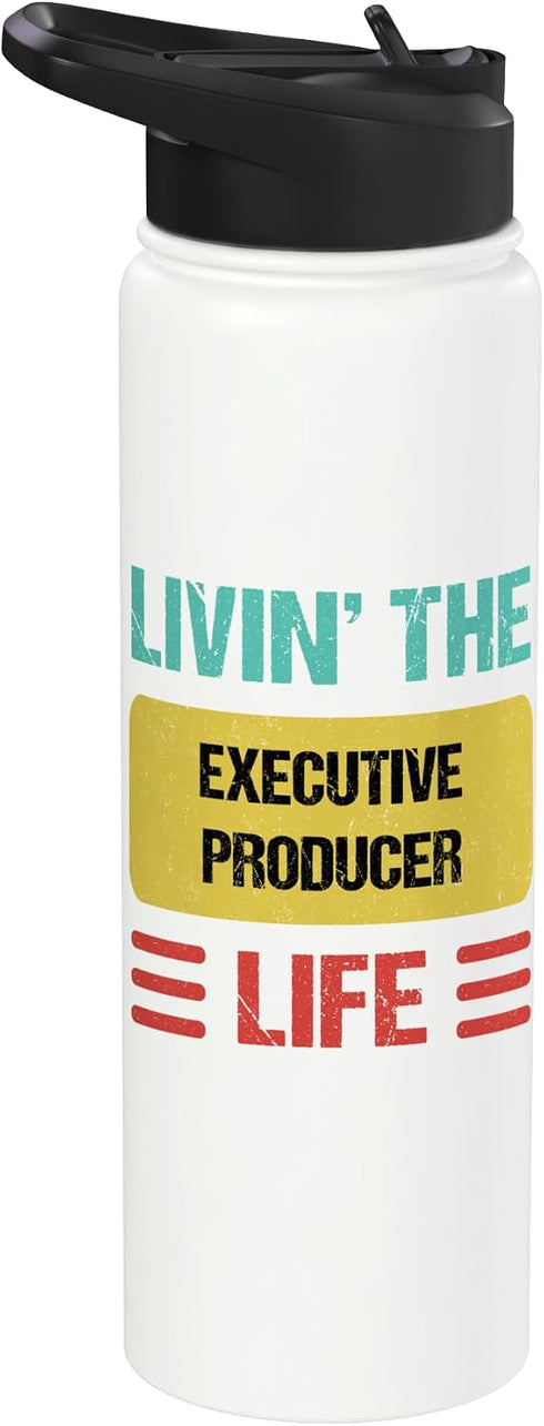 Executive Producer Shirts & Gifts Executive Producer Stainless Steel Insulated Water Bottle