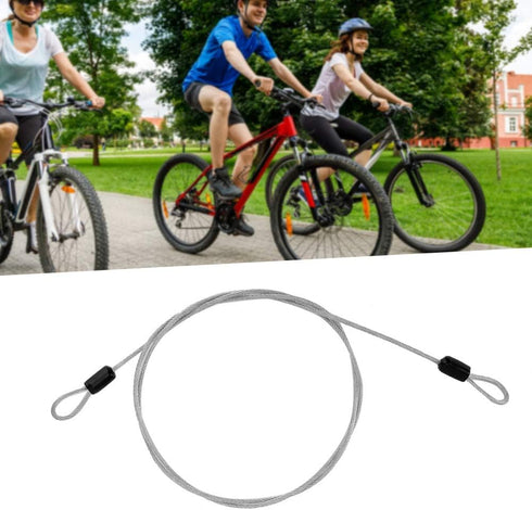 Yctze Scooter Security Lock - Cycling Sports Internal Steel Wire and External Plastic Loop Cable