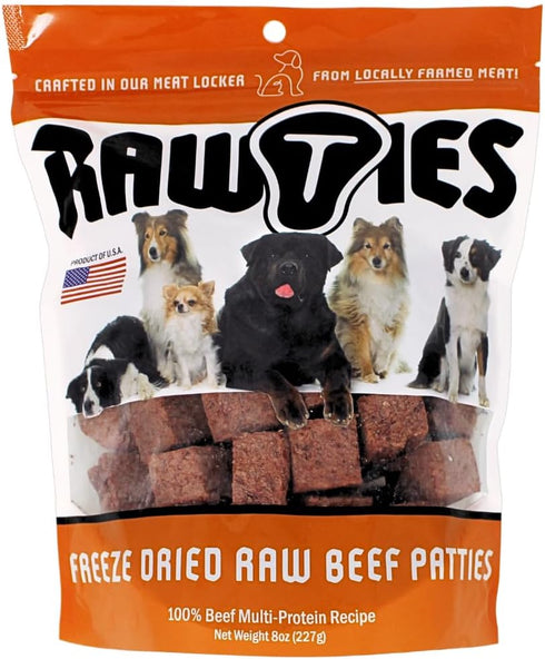 Freeze Dried Raw Beef Patties for Dogs, Quality Dehydrated 100% Raw Meat, No Fillers, Made in USA