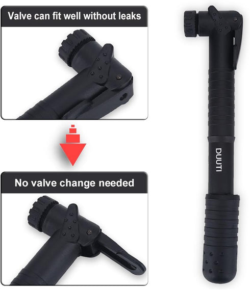 Keen so Mini Bike Tire Inflator Pump, Hand Air Pump Valve, 120 Psi Cycling Accessory