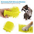 Idepet Dog Paw Cleaner Cup with Towel, Portable Pet Foot Washer for Puppy Cats, Green
