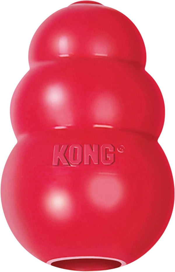 KONG Classic Stuffable Dog Toy, Fetch & Chew Toy for Medium Dogs, Durable Natural Rubber Material