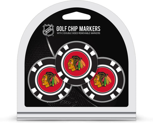 Team Golf NHL Poker Chip Size with Pop Out Smaller Double-Sided Enamel Markers