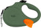 TUG Oval 360° Tangle-Free Retractable Dog Leash with Integrated Waste Bag Dispenser (Large, Green)