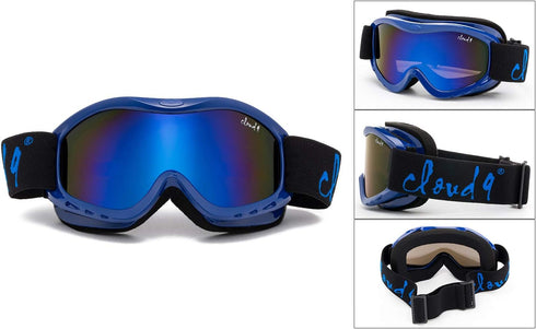 Kids Boys & Girls Ski Snow Goggles - Anti-Fog UV400 Protection Dual Lens (1 Pair)