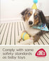 Lanco Dog Birthday Cake Toy - Squeaky Dog Toys - Dog Puppy Birthday Gift - Dog First Birthday - 100% Natural Rubber - Happy Birthday Dog Toy for Small Medium Large Dogs -Handmade