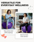 5 Trideer Exercise Ball for Yoga, Pilates & Fitness Stability Ball Equipment for Home Gym & Office Chair, Core