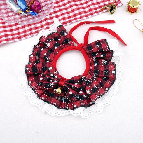 YangQian Christmas Dog Bow Ties for Small Medium Large Dogs Cat Bib for Eating Holiday Pet Bandanas for Dogs Scarf
