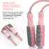 FITMYFAVO Jump Rope, Cotton Adjustable Skipping Weighted Jumprope for Women, Adult and Children Athletic Fitness