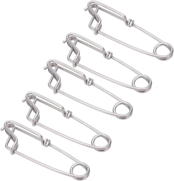 Longline Snap Clip Set, 5pcs Stainless Steel Tuna Clips for Ocean Fishing