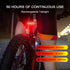 USB Rechargeable Bike Tail Light 2 Pack, Ultra Bright LED Rear Light, 50 Hours Runtime, 5 Light Modes, IPX5 Waterproof