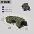 Large Aquarium Decorations - Air Bubbler Tree Fish House for Betta Hideout, Buddha Decor Temple Ruins, Reptile Shelter
