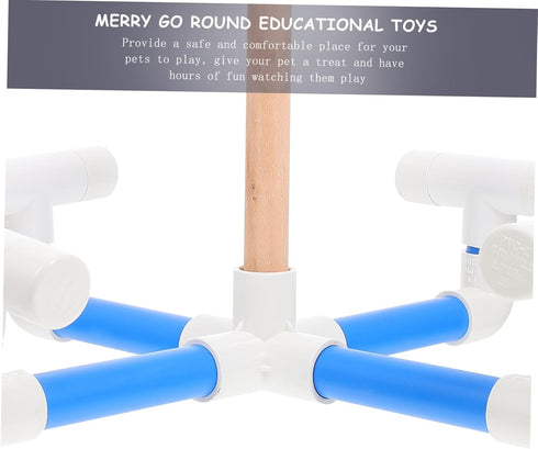 Educational Rotatable Parrot Toy - Spinning Cage Accessory
