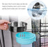 Andiker Pet Hanging Bowl - 2-in-1 Removable Stainless Steel Food Bowl for Puppy/Cat, Large Green