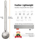 TiTo Bright Titanium Long Handle Spork and Spoon, Eco-Friendly Ultralight Portable Flatware for Camping