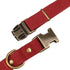 PET ARTIST Dog Collars for Small Dogs, Heavy Duty with Quick Release Metal Buckle, Soft Padded Red, S
