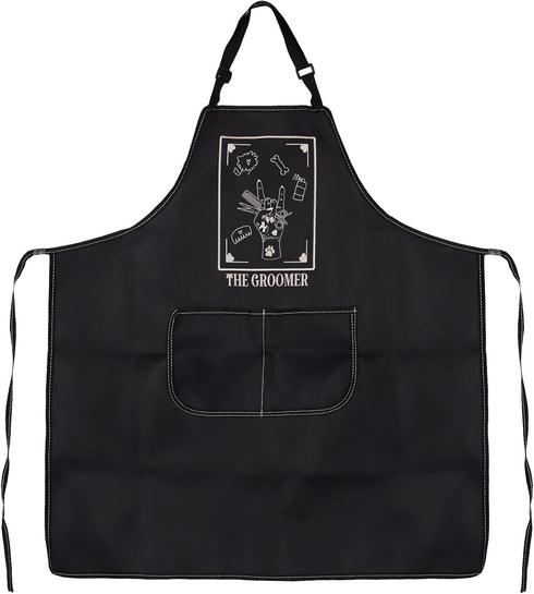 JXGZSO Pet Grooming Apron Dog Groomer Apron The Groomer Sign Apron Dog Stylist Gifts Dog Hairdresser Gift Pet Groomer Gifts