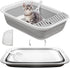 Jninexiu Small Litter Box for Kittens, Open Potty Pan Cat Toilet Portable Cats