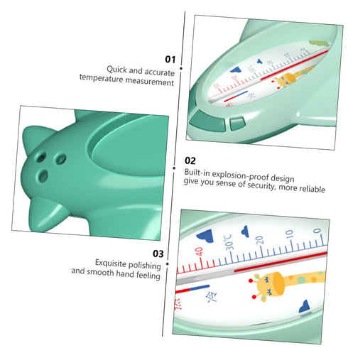 Baby Bath Water Cartoon Design Plastic Floating Accurate Temperature Measurement for Bathtubs and Pools for Infants