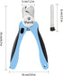 Vwvk Trimmers Dog Cat Nail Clippers & LED Light Illuminates Nails/Bloodline, Quick Sensor Safety Guard to Avoid Over