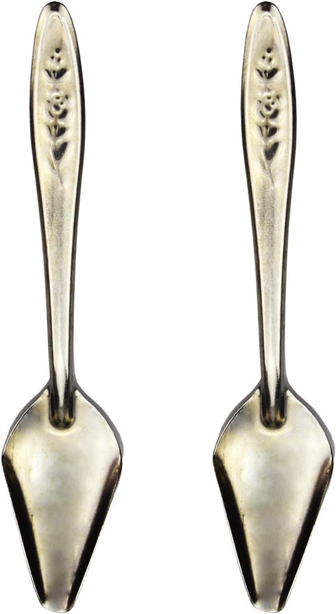 4.7" Bird Parrot Stainless Steel Feeding Spoon - Special Feeding Scoop for Peony Cockatiel Parrot (2 PCS)