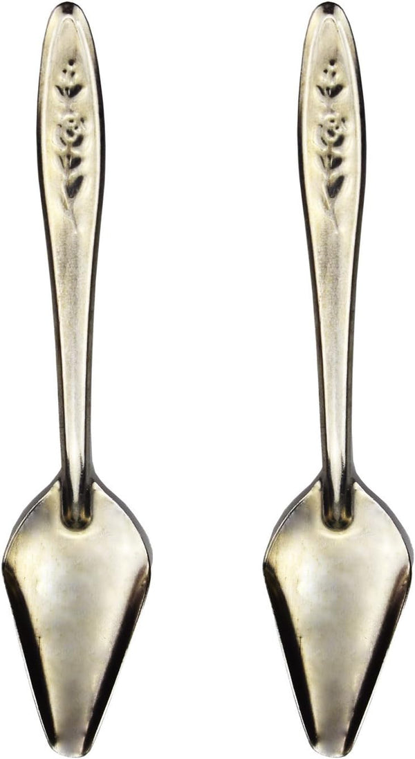 4.7" Bird Parrot Stainless Steel Feeding Spoon - Special Feeding Scoop for Peony Cockatiel Parrot (2 PCS)