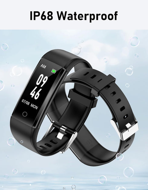 GRV No Bluetooth Pedometer Watch, Fitness Tracker with Step Counter, Calories/Sleep Tracker for Walking, Waterproof,