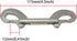 Pair of 316 SS Marine Grade Double Ended Bolt Snap Hook, 4-1/2'' (115MM) for Dog Leash/Pet Feed Bucket (Silver)