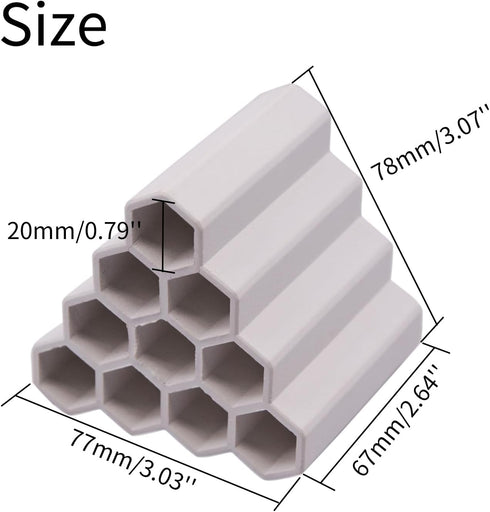 AnRui Ceramic Shrimp and Betta Shelters Ten Holes Fish Tank Decor Honeycomb Tunnel Aquarium Dcor Thematic Ornaments