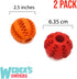 Weber's Wonders Set of 2 Paw Tricky Treat Ball - Dog Toy, Food Dispensing Non-Toxic Rubber Interactive Toy for Pets