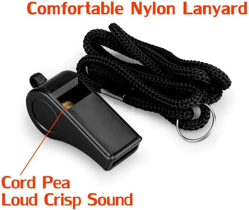 Whistle, Sports Whistles with Lanyard, Loud Crisp Sound Ideal for Coaches, Referees, and Officials