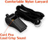 Whistle, Sports Whistles with Lanyard, Loud Crisp Sound Ideal for Coaches, Referees, and Officials