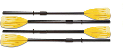 Intex 48" Paddles Plastic Ribbed French Oars Set - 2 Pairs for Inflatable Boat