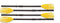 Intex 48" Paddles Plastic Ribbed French Oars Set - 2 Pairs for Inflatable Boat